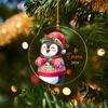 2026 Christmas Penguins Acrylic Ornament Gifts for Penguin Lovers, Personalized Name Cartoon Penguin Ornaments, Winter Penguins Xmas Keepsake Ornaments, Custom Baby Animal Ornament Gifts for Dad Mom view 4