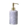 Countertop Soap Dispensers Ceramic soap Dispenser with Stainless Steel Pump,Manual,Refillable for Soaps Shampoo Lotions 11.8oz Soap dispensers (Blue) view 1