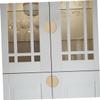 TOBBOMEY 2pcs Unique Shape Handles Cabinet Knobs Replacement for Dresser Kitchen view 2