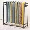 Rolling Fabric Sample Display Rack, Commercial Adjustable Storage Holder for Quilts/Fabric Samples/Bed Sheets/Towels Hanging, Freestanding Organizer with Removable Swivel Bar(120x45x135cm/47.2x17.7x53 view 1