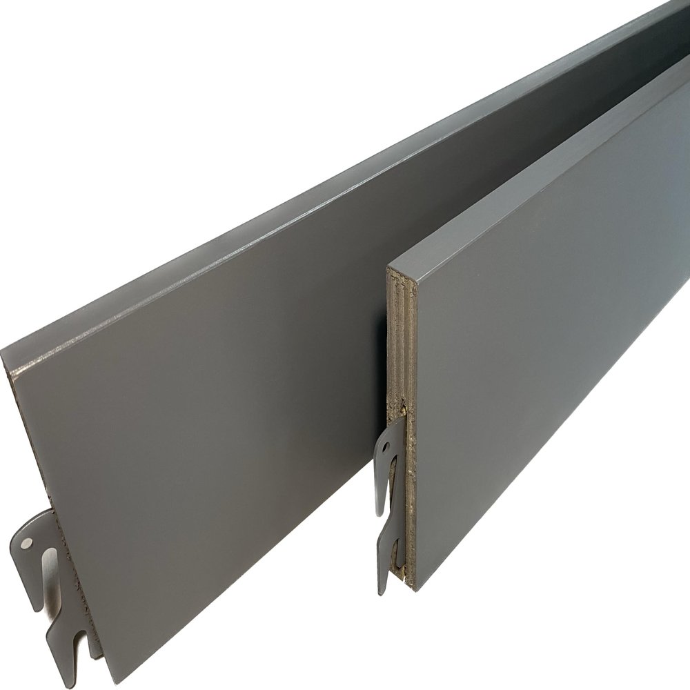 B&H Panel Company Grey Finish Wood Bedrails (Twin/Full, Queen/King, & Cal. King Beds) (Grey, 86")