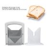 Bagel Slicer, Bread Slicer Sandwich Bread Slicer Manual Bagel Slicing Machine with Easy Grip Handle for Bagel Bread Slicing White view 3