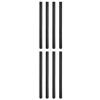 8pcs Room Divider Column Black 8ft 7ft 6ft 5ft 4ft 3ft 2ft Tall, Washroom/Balcony/Stairwell/Entrance Privacy Screen Column Decor Grille Adjustable Height(Black 8pcs,170CM/67IN/5.57FT) view 1
