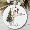 Personalized Nutcracker Christmas Ornament With Name - Ballet Theme, Printed on Both Sides (Nutcracker 9) view 1