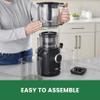 Omega Ultimate Performance Slow Masticating Batch Juicer with Intellidial Technology Cold Press Vegetable and Fruit Juice Extractor with 64-Ounce Hopper and 4 Juice Shot Glasses, 200-Watts, Black view 3