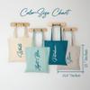 Gift Valley Personalized 15" Colorful Canvas Tote Bag  Custom Name & Initials Printed, Eco-Friendly Reusable Bag with Vinyl & DTF Printing  Durable Cotton Canvas for Shopping & Everyday Use view 2