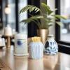 SONGCHAO Toothpick Dispenser Ceramic Toothpick Holder Toothpick Box Toothpick Jar Toothpick Bottle Toothpick Bucket Toothpicks for Appetizers(1) view 3