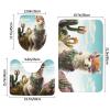 Bathroom Rugs Sets 3 Piece Super Absorbent Bathroom Mats Set Mexican Llama Cactus Bath Rug, Contour Mat and Toilet Lid Cover, Washable Non-Slip Bath Mats Carpet for Bathroom Shower Mat view 2