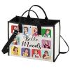 BWWKTOP Princess Belle Tote Bag Belle Fans Gift Princess Belle Moods Shopping Grocery Bag For Movie Fans (Belle Moods bg) view 1