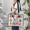 BWWKTOP Princess Belle Tote Bag Belle Fans Gift Princess Belle Moods Shopping Grocery Bag For Movie Fans (Belle Moods bg) view 2