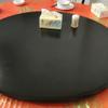 FIEZFEAT 24" 27" 30" 36" 40" Large Lazy Susan Turntable Tabletop Round Rotating Wooden Serving Tray for Dining Table Kitchen Table Top CenterpieceMulti-Color(Black,70cm/27in) view 2