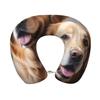 ZHANLEI Golden Retrievers Print U-Shaped Neck Pillow,Cervical Neck Pillow for Airplanes Car and Home,Memory Foam Travel Neck Pillow for Sleeping, and Side Sleepers view 1