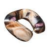 ZHANLEI Golden Retrievers Print U-Shaped Neck Pillow,Cervical Neck Pillow for Airplanes Car and Home,Memory Foam Travel Neck Pillow for Sleeping, and Side Sleepers view 2