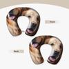 ZHANLEI Golden Retrievers Print U-Shaped Neck Pillow,Cervical Neck Pillow for Airplanes Car and Home,Memory Foam Travel Neck Pillow for Sleeping, and Side Sleepers view 3