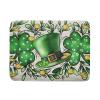 St Patrick's Day Shamrock Dish Drying Mat 18x24 inch Eucalyptus Leaves Dishes Pad Dish Drainer Mats Absorbent Fast Dry Kitchen Accessories view 1