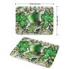 St Patrick's Day Shamrock Dish Drying Mat 18x24 inch Eucalyptus Leaves Dishes Pad Dish Drainer Mats Absorbent Fast Dry Kitchen Accessories view 2