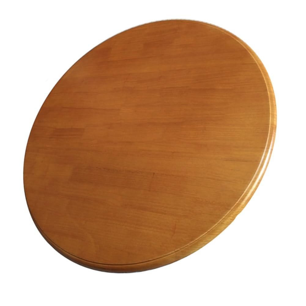 FIEZFEAT 24" 27" 30" 36" 40" Large Lazy Susan Turntable Tabletop Round Rotating Wooden Serving Tray for Dining Table Kitchen Table Top CenterpieceMulti-Color(Teak,70cm/27in)