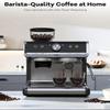 Takywep Espresso Machine, 20 Bar Semi-Automatic Espresso Coffee Maker With Grinder, Milk Frother Steamer Wand for Cappuccino, Latte, Macchiato, 95-Ounce Water Tank, PID Temperature Control,Dark Gray view 2