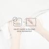 1000 TC Luxuries Decorative 1 Piece Pinch Duvet Cover Oversized King Plus Size (120"x 128") Inch, with Zipper Closer & Corner Ties 100% Egyptian Cotton Soft & Durable, Baby Pink Solid view 4