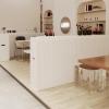 Folding and Retractable Paper Room Dividers, 3.87FT High Flexible Privacy Partition Wall, Multi Functional Partition(400-500CM/13.1-16.4FT) view 2