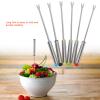 12pcs Stainless Steel Fondue Forks, Candy Dipping Forks Fruit Cake Appetizer Forks with Long Handle Reusable Fondue skewers Kitchen Tool for Cheese or Chocolate Fondue view 4