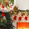 MUHRNULH 2 in 1 Garland Stocking Mantel Holders Adjustable Stocking Hangers for Garland No Drill Garland Fireplace Stocking Hanger with 2 Hooks for Home Christmas Decoration (Black) view 2