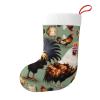 WZYCWB Rooster and Chicken Christmas tree storage socks Christmas New Year holiday party event Christmas decoration socks, 17.7 * 11 inches, view 1
