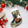 WZYCWB Rooster and Chicken Christmas tree storage socks Christmas New Year holiday party event Christmas decoration socks, 17.7 * 11 inches, view 3