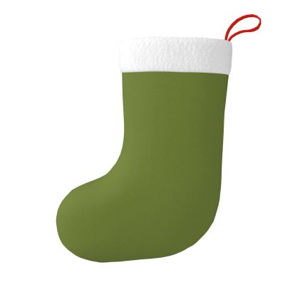 WZYCWB Solid dark green Christmas tree storage socks Christmas New Year holiday party event Christmas decoration socks, 17.7 * 11 inches,