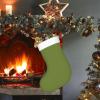 WZYCWB Solid dark green Christmas tree storage socks Christmas New Year holiday party event Christmas decoration socks, 17.7 * 11 inches, view 2