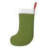 WZYCWB Solid dark green Christmas tree storage socks Christmas New Year holiday party event Christmas decoration socks, 17.7 * 11 inches, view 3