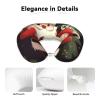 Dwrepo Merry Christmas Neck Pillows for Sleeping Memory Foam Travel Pillow for Airplanes Travel Neck Flight Pillow U Shaped Portable Headrest for Car, Home, Office, Washable Cover view 4