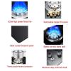 Double Gas Cooker - Tempered Glass Gas Stove, 5.2KW Tabletop And Flush-mounted Gas Ranges, Thermocouple Flameout Protection,Aluminum Alloy Child Lock Knob, Easy To Clean(LPG) view 3