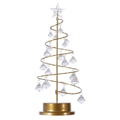 Glomora Christmas Tree Light, Acrylic Crystal Pendant Christmas Decorative, The Glittering Starlight Decoration Bedroom is Warmer, for Christmas Decoration