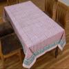 110x110 Inches Square Hand Block Printed Cotton Tablecloth, Pink Blue Floral Table Cloths Washable, Indian Table Linen for Valentine Thanksgiving Gifts Home Decor Dinning Outdoor view 3