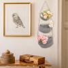 3 Tier Hanging Fruit Basket for Kitchen Handwoven Cotton Rope Macrame Fruit Storage Organiser Bag Wall Vegetable Holder for Fruit Veggie Plant Decor (B) view 3
