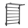 BSNANCA Electric Towel Warmer, LED Display Towel Warmer WiFi Control Towel Heater Wall Mounted Heated Towel Rack Stainless Steel Thermostatic Towel Warmers for Bathroom Foldable 45-70 1-24H, Black view 1