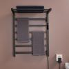 BSNANCA Electric Towel Warmer, LED Display Towel Warmer WiFi Control Towel Heater Wall Mounted Heated Towel Rack Stainless Steel Thermostatic Towel Warmers for Bathroom Foldable 45-70 1-24H, Black view 3
