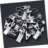 BRIGHTFUFU 150pcs Stainless Steel Curtain Clips with Hook Heavy-Duty Wire Holder for Bathroom and Bedroom Sturdy Curtain Hangers for Home Decor view 4