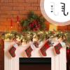 JUDUNA 2 in 1 Garland and Stocking Hanger, 2025 New Fireplace Stocking and Garland Hanger, Garland and Stocking Mantel Holders, Adjustable Stocking Holder for Xmas Hanging Decorations (Black#2Pcs) view 3