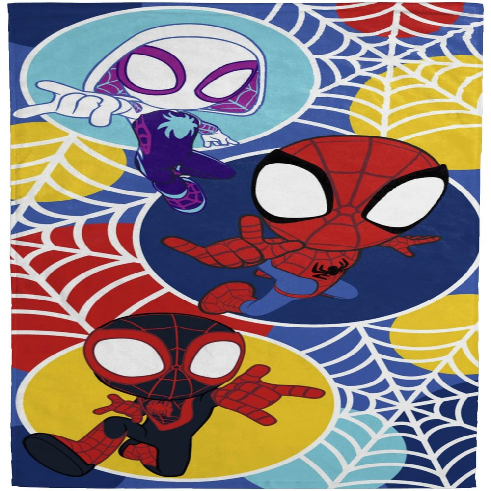 Jay Franco Marvel Spidey & His Amazing Friends Bath Pool Beach Towel - Kids Super Soft & Absorbent 100% Cotton Towel with Ghost Spider and Miles Morales, Measures 28 x 58