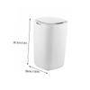 BESTOYARD Automatic Induction Trash Can Lid Smart Motion Sensor Waste Bin for Kitchen Bathroom Touchless Design White 13 Gallon Capacity view 2