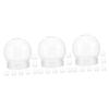 OKUMEYR 24pcs Clear Water Globes for Crafts Empty Snow Globes Cap Jars for Christmas Decorations Easy to Pet Material for Creative Projects view 1