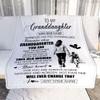 TeesReal Personalized to My Granddaughter Gifts Blanket from Grandma Nana Whenever Woman Unique Birthday Gifts for Granddaughter Graduation Christmas Fleece Blanket (60 x 80 in Adult Size) view 2