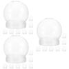 KONTONTY 24pcs Transparent Snow Globe Water Globes for Craft Making Cap Safe and Sturdy Materials for Unique Holiday Decorations and Creative Projects view 1