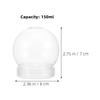KONTONTY 24pcs Transparent Snow Globe Water Globes for Craft Making Cap Safe and Sturdy Materials for Unique Holiday Decorations and Creative Projects view 4