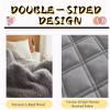 SUZEPER 100% Wool Fleece Fitted Mattress Cover Pad with Elastic Bands,Breathable Lamb Wool Mattress,Thicken Pure Wool Bed Topper,Folding Lamb Velvet Mattress,for Twin/Full/Queen/King(Full, Gray) view 4