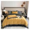 Milk Cashmere Bedding Sets Bed linens Bed Cover Duvet Cover Flat/Fitted Sheet Pillowcase 4pcs,Bed view 1