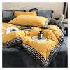 Milk Cashmere Bedding Sets Bed linens Bed Cover Duvet Cover Flat/Fitted Sheet Pillowcase 4pcs,Bed view 2