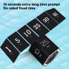 Pomodoro Timer, Visual Timer Desk Timer Hex Flip Timer with Mute Alarm Function Magnetic Time Management Cube Timer with LCD Screen for Cooking (Black) view 4